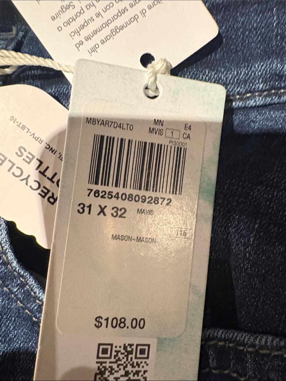 Guess Women's Straight-Leg Jeans in Dark Blue Denim